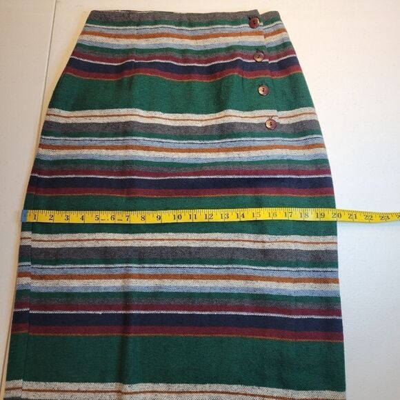 Rear Ends Vintage 90s Western Boho Blanket Maxi Skirt Women's Size 6 - Picture 7 of 8